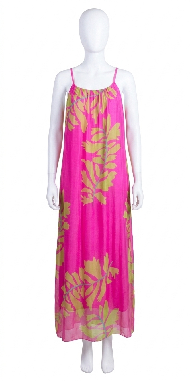 NEW GIGI MODA venus foglia dress in hot pink
